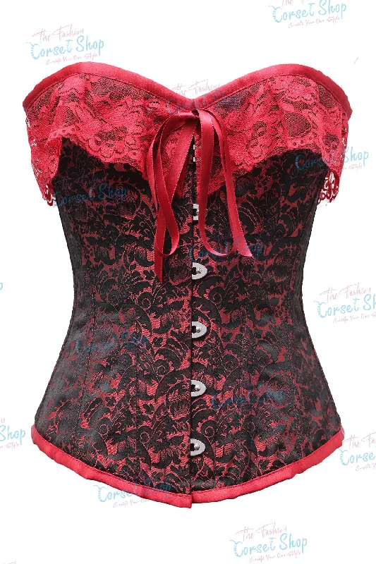 Corset with satin piping-Bronte Custom Made Corset