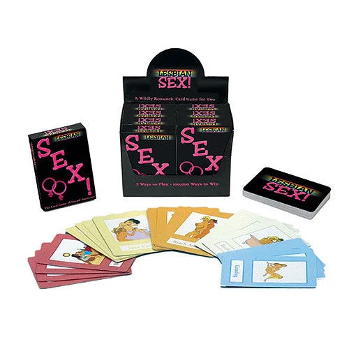 Lace BDSM toy cuffs-Lesbian Sex! Card Game