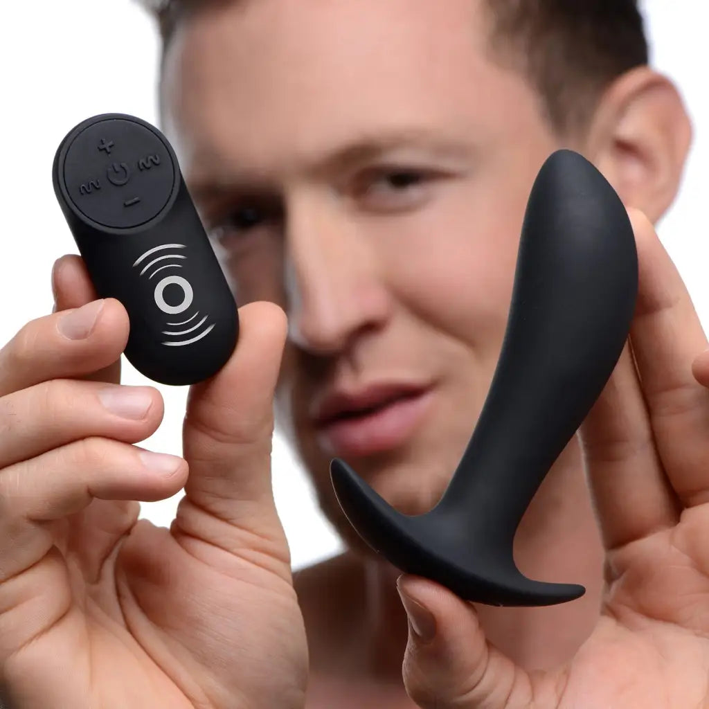 Vibrator calm start-Silicone Prostate Vibrator With Remote Control