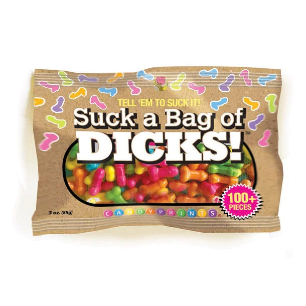 Silicone toys with light air-SUCK A BAG OF DICKS 85G