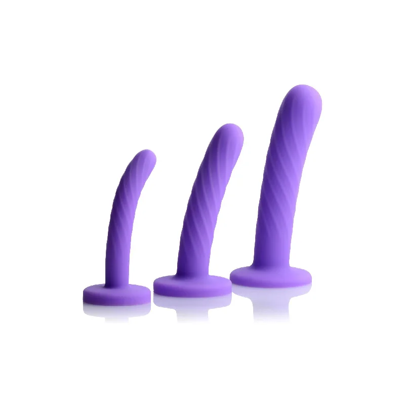 chic-dildo-Strap U Tri-Play 3 Piece Silicone Dildo Set