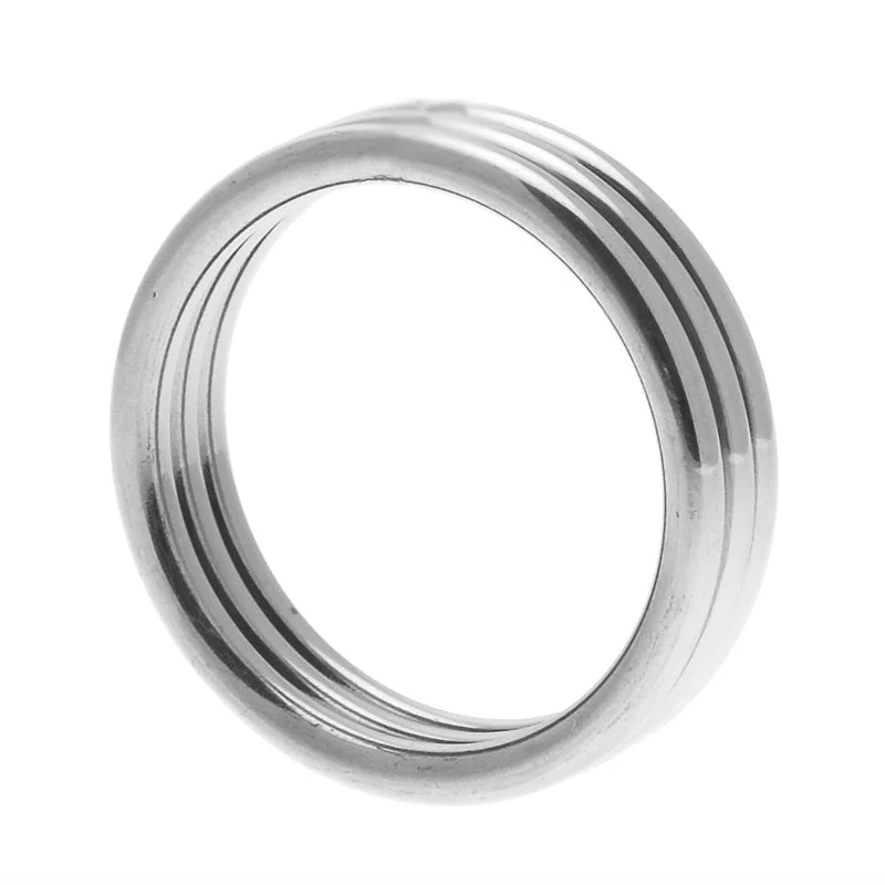 cock ring clean-Echo Stainless Steel Triple Cock Ring ML