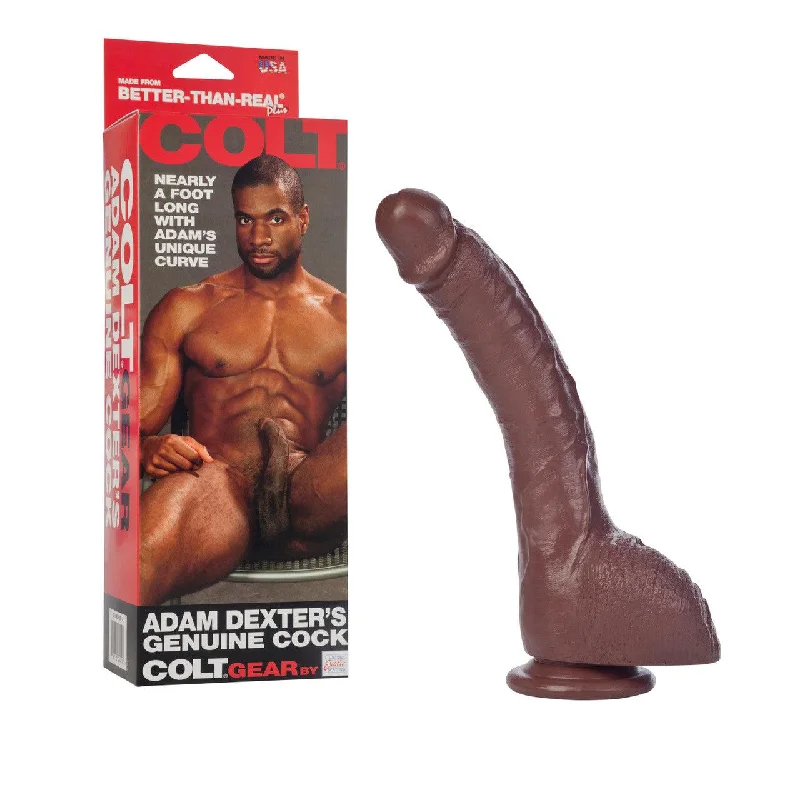 tide-dildo-CalExotics COLT Adam Dexters Genuine Cock Dildo - Chocolate