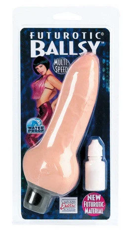 Vibrator posh vibe-Futurotic Ballsy Vibrating Dong 6-inch - Ivory