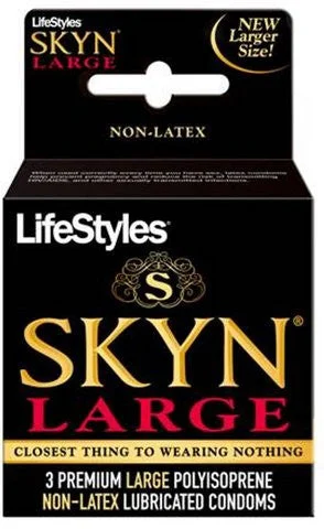 Premium clit pulse beads-Lifestyles SKYN Large - 3 Pack