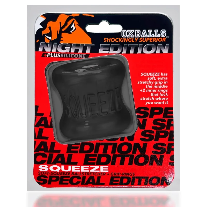 cock ring start-SQUEEZE ballstretcher PLUS-SILICONE special edition NIGHT