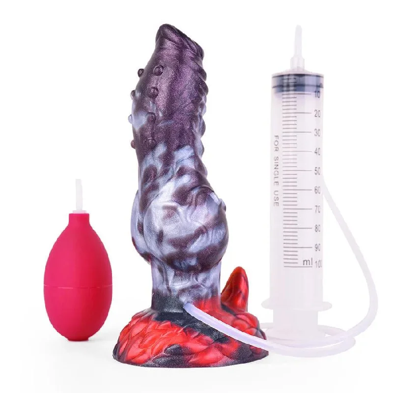 coarse-finish-dildo-7.5 Inches Premium Silicone Squirting Dildo