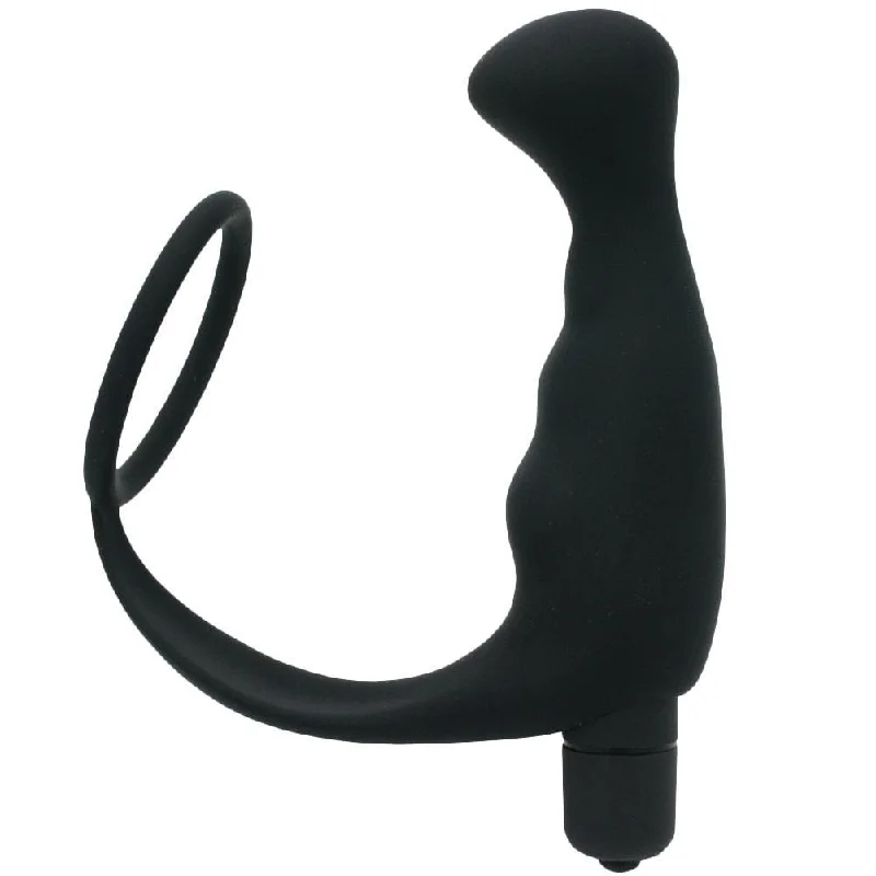 cock ring stroke-Combo Cockring & Prostate Massager