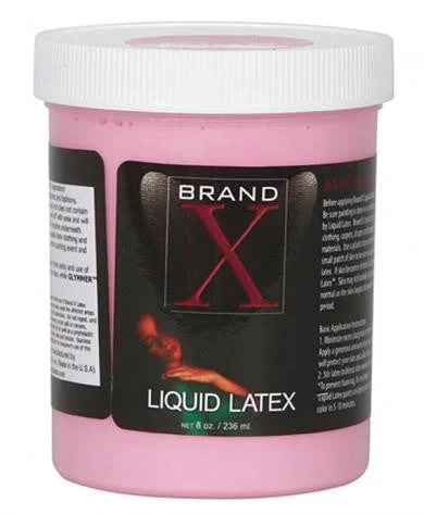 Rechargeable air wands-Brand X Liquid Latex - Pink - 8 oz.