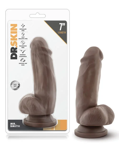 BDSM toy kit safeties-Dr. Skin Mr. Smith 7" Dildo w/suction Cup