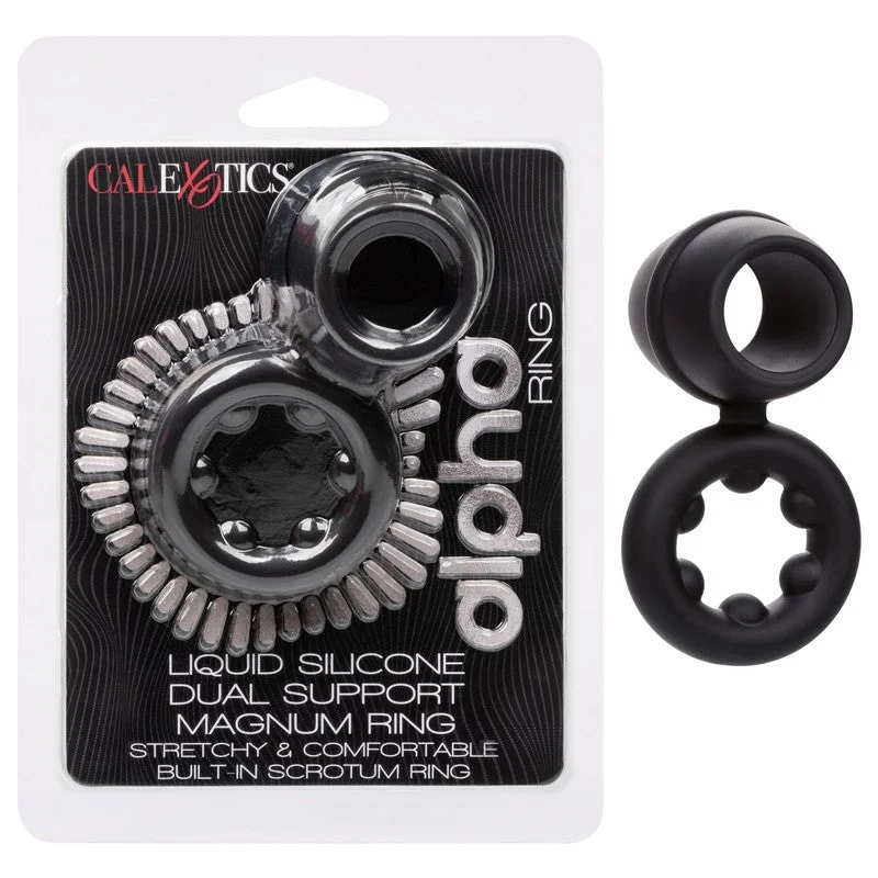 cock ring glance-Alpha Liquid Silicone Dual Support Magnum Cock Ring by Cal Exotics