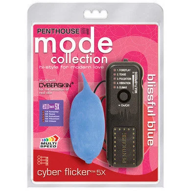 Vibrator hot debut-Cyber Flicker 5X EZ-1 Touch - Blue