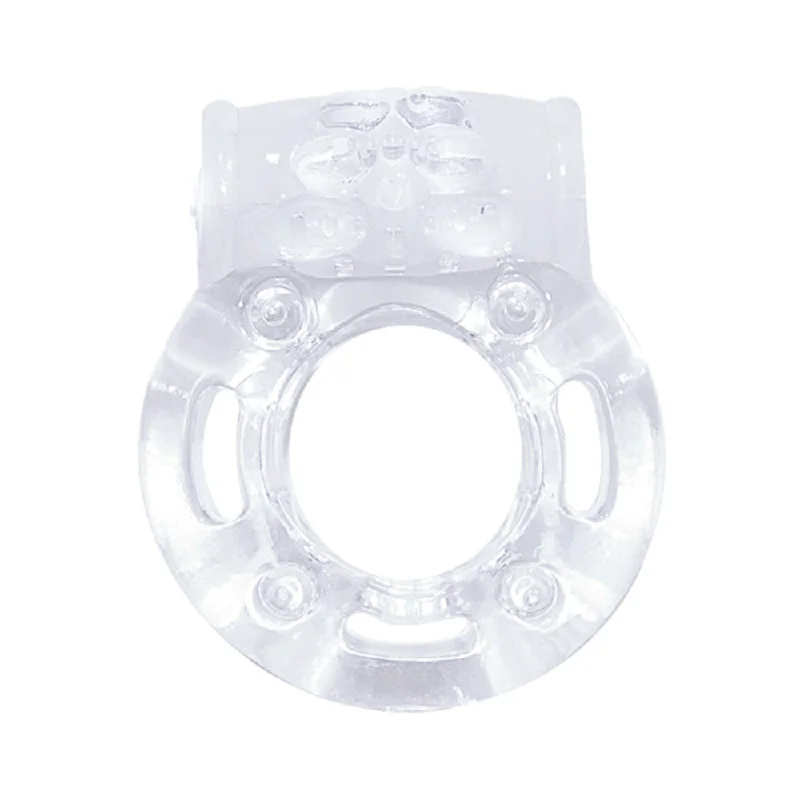 cock ring skip-The Macho Crystal Collection Vibrating Cock Ring (clear)