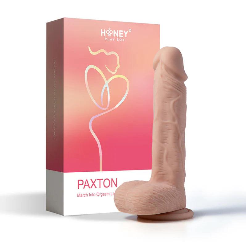 meshed-dildo-Honey Play Box Paxton App Controlled Realistic Thrusting Penetrator Dildo 7.5 in.