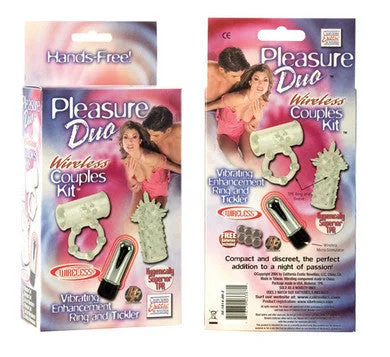 Vibrator rhythmic pulses-Pleasure Duo - Wireless Couples Kit