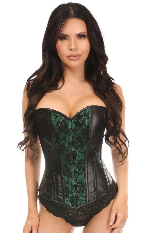 Thrusting prostate stimulators-Plus Size Wet Look Lace Overlay Corset