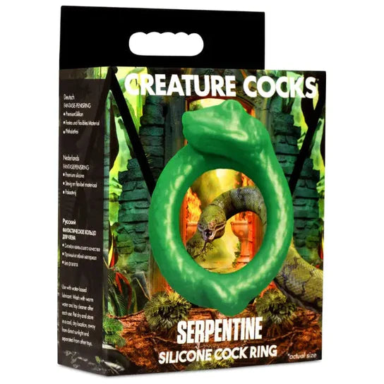 cock ring pair-Creature Cocks Serpentine Cock Ring by XR