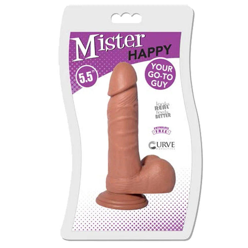 Premium anal pulse rings-Mister Happy 5.5in Caramel