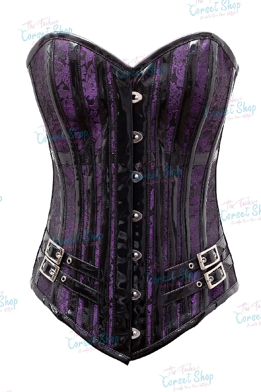 Corset with sheer piping-Renata Custom Made Corset