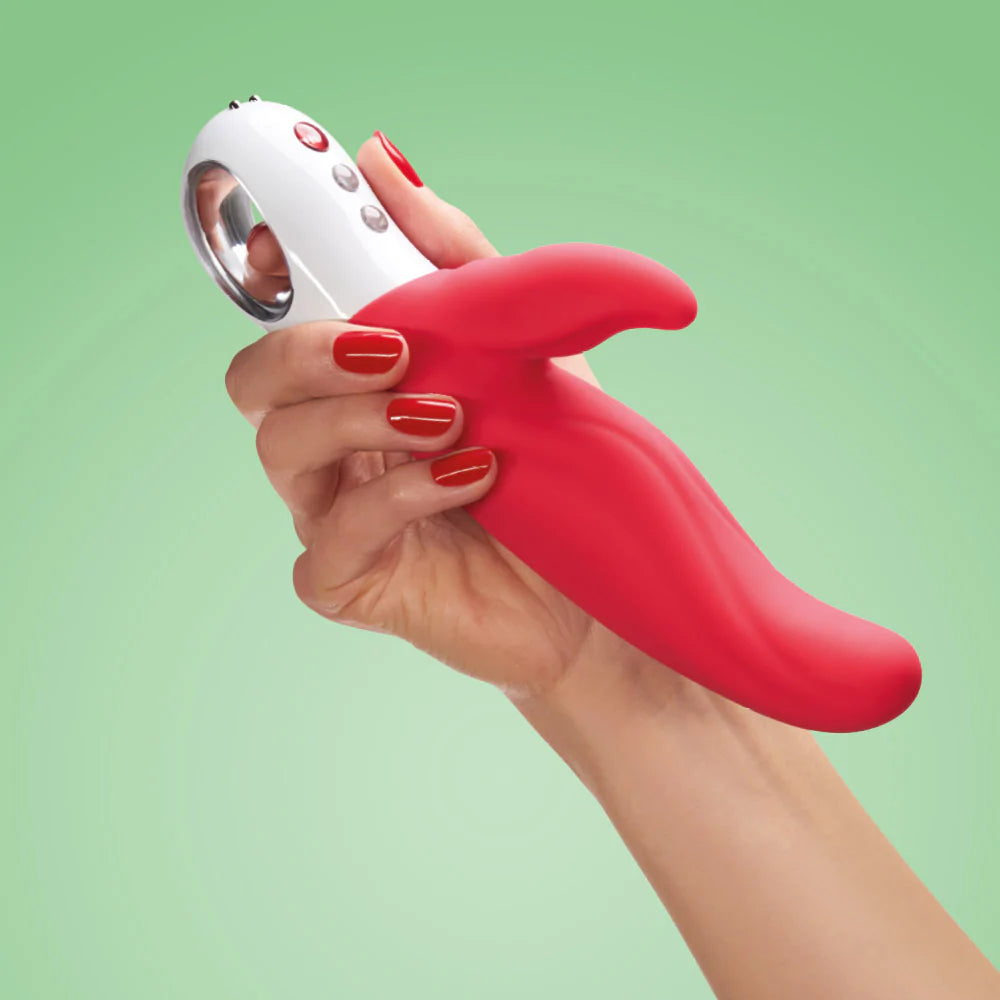 Vibrator long signal-Fun Factory LADY BI Dual Action A-Spot Rabbit Vibrator and Anal Vibrator with 36 vibration Combos and with FREE Toybag