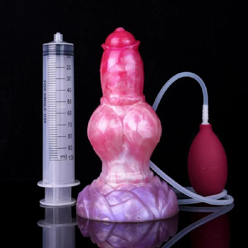 triple-tip-dildo-7.5 Inches Life Like Ejaculating Dog Dildo for Women