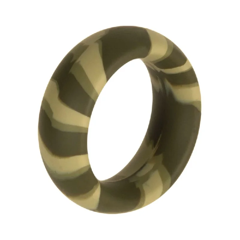 cock ring stop-Major Dick Commando Wide Silicone Donut 1.5 inches Camo