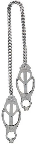 Pleasure BDSM toy kits-Endurance Butterfly Clamps- Jewel Chain