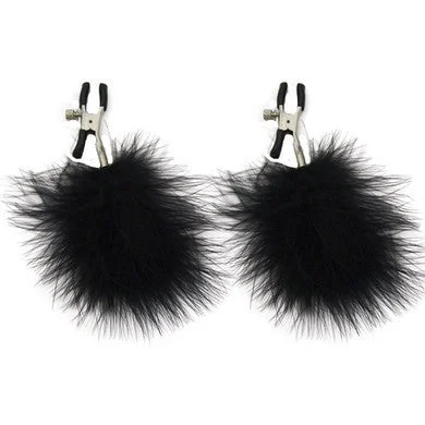 BDSM toy harness edges-Sex and Mischeif Feathered  Nipple Clamps