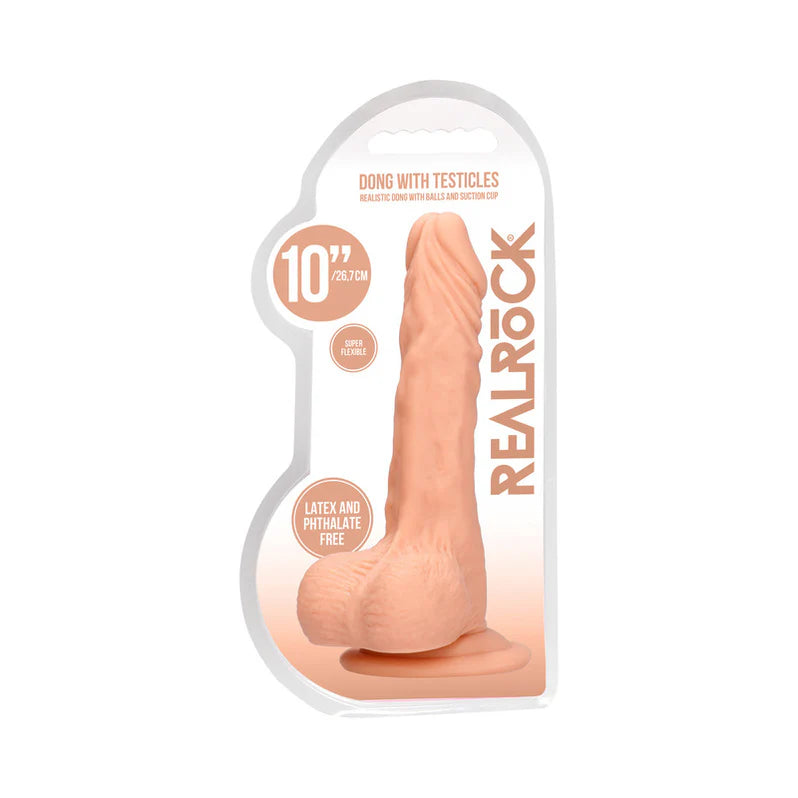 toxin-free-dildo-RealRock Skin Realistic Dildo 10"