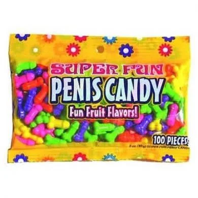 Subtle sex toy packaging-Super Fun Penis Candy - 100 Pieces