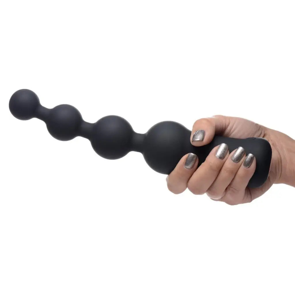 Vibrator deep tones-Deluxe Voodoo Beads 10x Silicone Anal Beads Vibrator