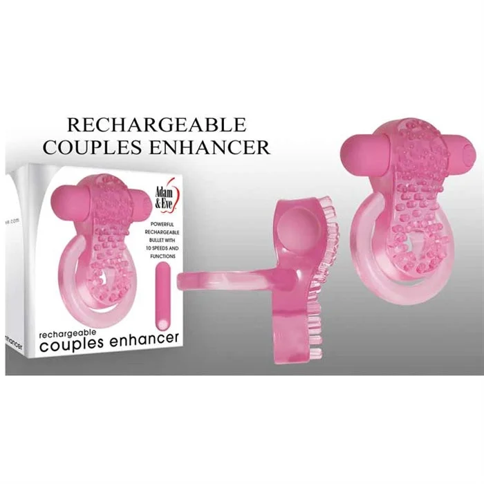 cock ring bold-Rechargeable Couples Enhancer Vibrating Cock Ring by Adam & Eve