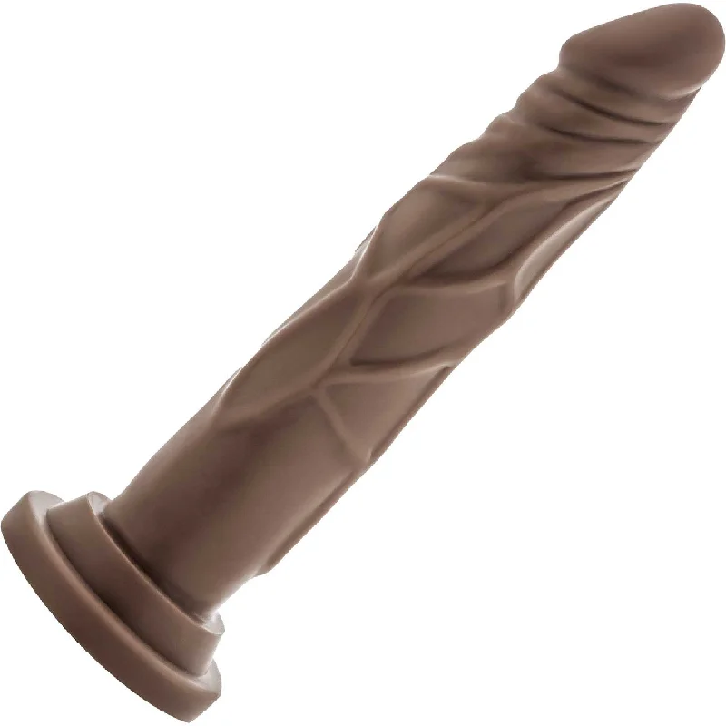 wild-dildo-Dr. Skin Dr. Carter 7" Realistic Posable Silicone Dildo With Suction Cup By Blush - Chocolate