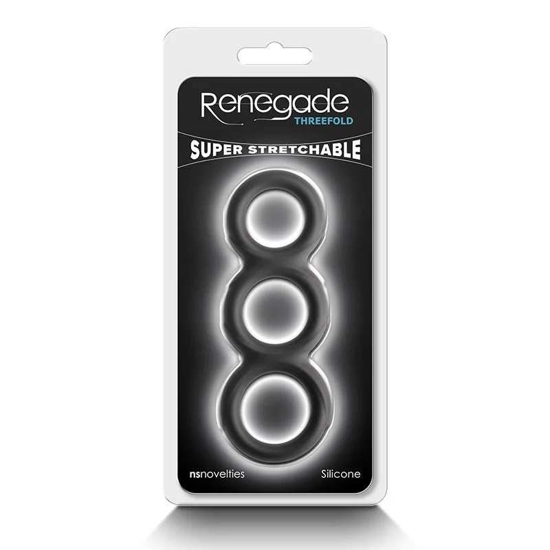 cock ring see-Renegade Threefold Cock & Ball Ring by NS Novelties