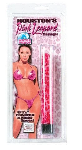 Vibrator jolt charge-Houston's Pink Leopard Massager 6.5-inch - Pink