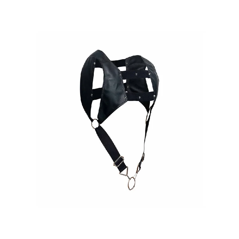 cock ring soak-Male Basics Dngeon Crop Top Cockring Harness