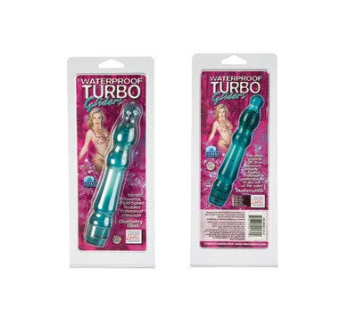 Vibrator buff finish-Waterproof Turbo Glider Vibrator - Blue