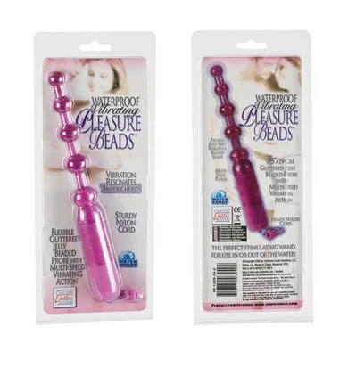 Vibrator no plug-Waterproof Vibrating Pleasure Beads - Purple