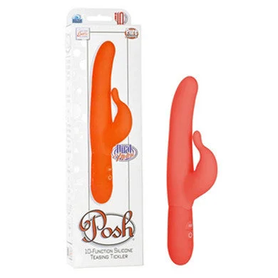 Vibrator flat storage-Posh 10-function Silicone  Teaser - Orange