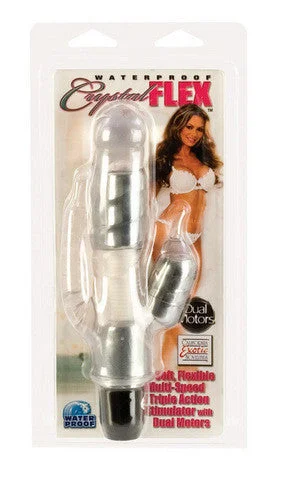 Vibrator clear help-Waterproof Crystal Flex Vibrator - Clear