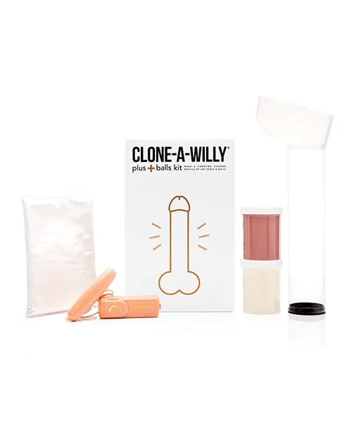 BDSM toy harness efficiencies-Clone-A-Willy Plus+ Balls Kit - Medium Skin Tone