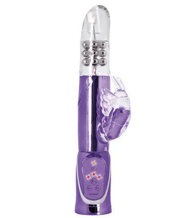 Vibrator sure cling-Enchanted Thrusting Butterfly - Purple