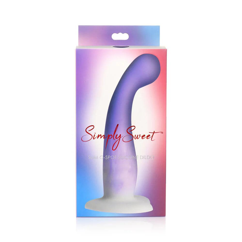 eye-tracking-dildo-Simply Sweet Slim G-Spot 7 in. Silicone Dildo