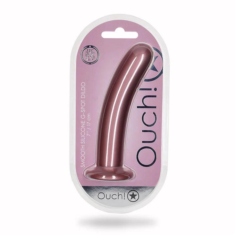 vault-dildo-Ouch! Smooth G-Spot Silicone Dildo 7in