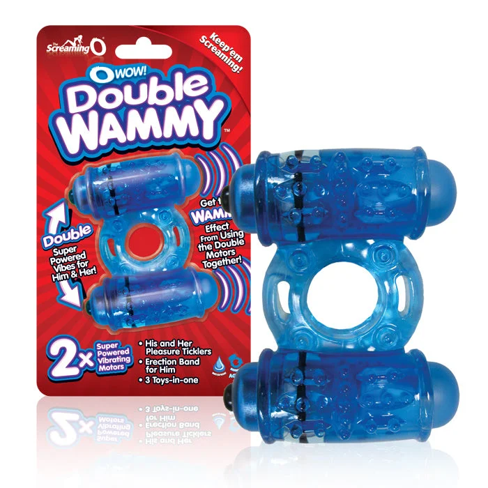 cock ring monochrome-Double Wammy Vibrating Cock Ring by Screaming O