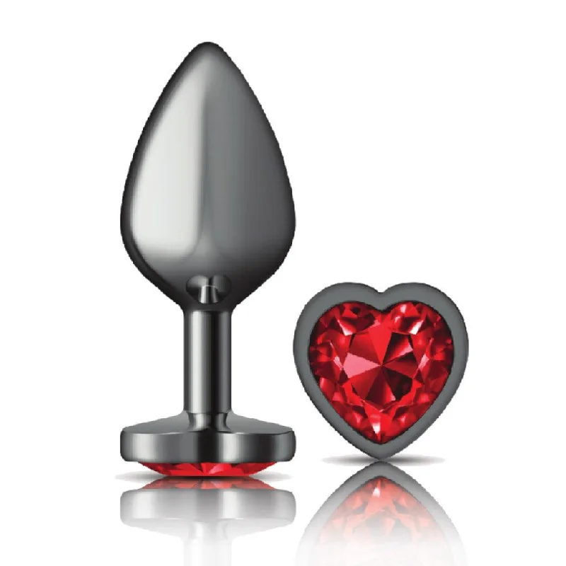 BDSM toy mask balances-Charms Heart Metal Butt Plug