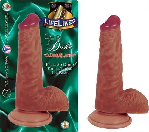 Rechargeable pulse air clit toys-Lifelike Latin Duke 7 Inch