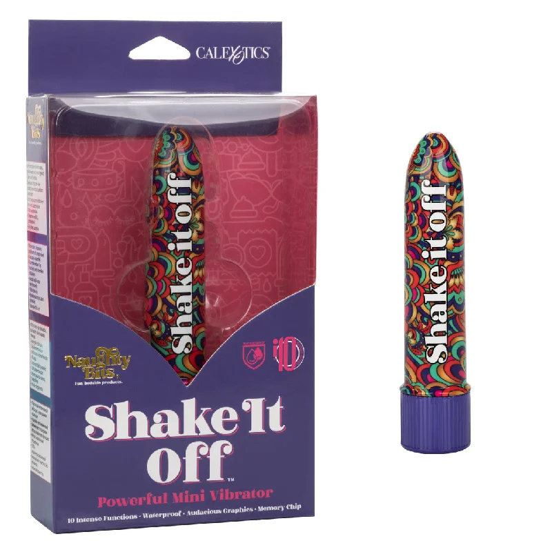 Vibrator bold lines-Naughty Bits SHAKE IT OFF Powerful Mini Vibrator