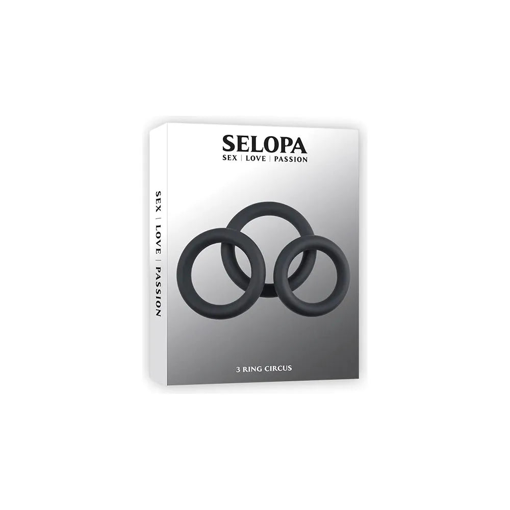 cock ring wobble-3 Ring Circus Cock Rings 3pk by Selopa