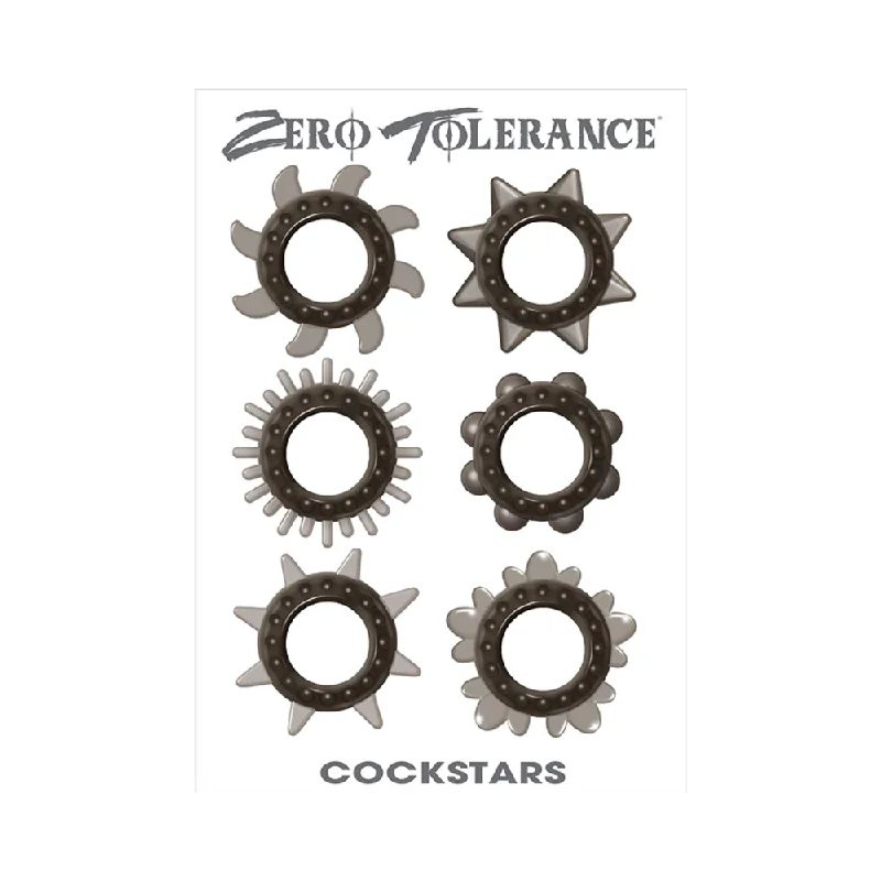 cock ring swirl-Zt Cockstars Cock Ring Set Of 6 Unique Shapes